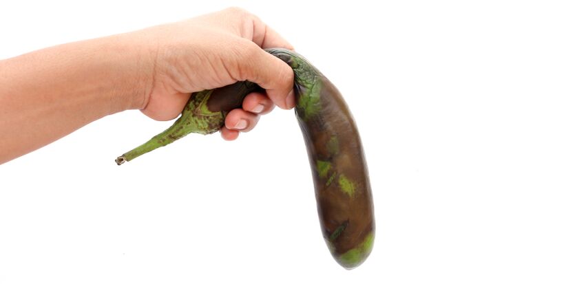 a limp vegetable symbolizes foods harmful to strength